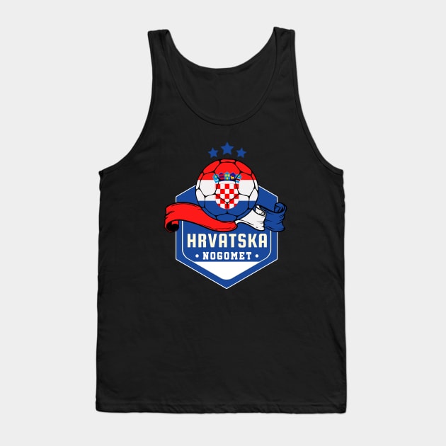 Hrvatska Football Tank Top by footballomatic